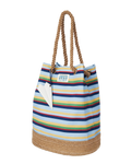 1989 Striped Bucket Bag
